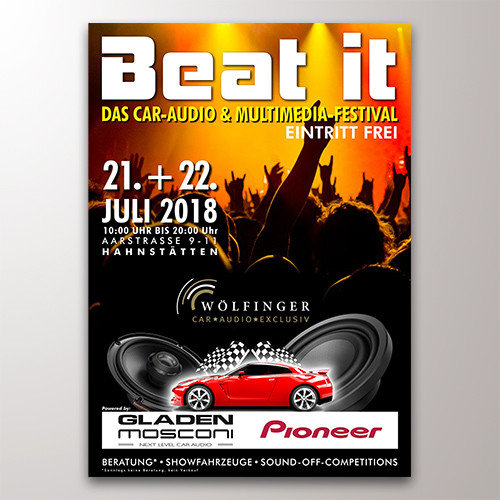 Beat it-Festival Veranstaltungsplakat